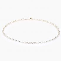 25cm Oval belcher chain anklet