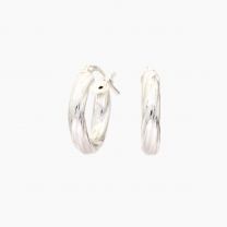 McKenna 14mm twist hoop earrings