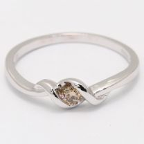 Temple Champagne Diamond Promise Ring