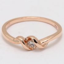 Temple champagne diamond promise ring