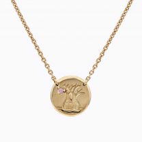 Boab medallion Argyle pink diamond necklace