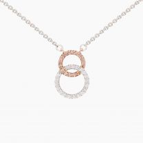 Rush white Argyle champagne diamond necklace