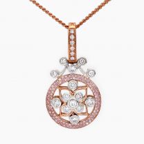 Renaissance Argyle pink and white diamond pendant
