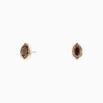 Elixer marquise-cut white diamond stud earrings