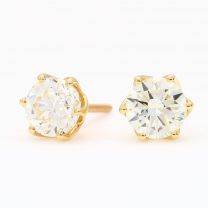 Enchanted 2.00 carat white diamond stud earrings