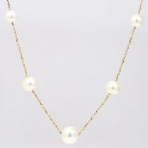 Haiti white pearl necklace