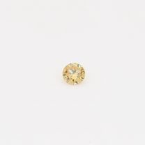 0.08 Carat round cut fancy intense yellow diamond