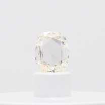 0.71 Carat rose cut cushion cut white diamond