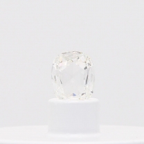 0.45 Carat rose cut cushion cut white diamond