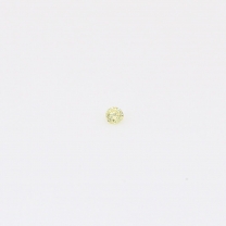0.01 Carat round-cut fancy yellow diamond