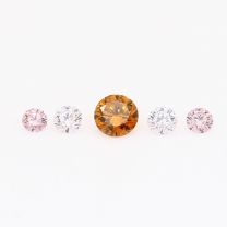 0.25 Total carat parcel of round cut rainbow coloured diamonds