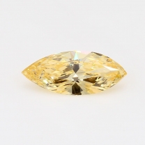 1.14 Carat marquise cut GIA certified fancy vivid orangy yellow diamond