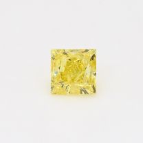 1.01 Carat princess cut GIA certified fancy vivid yellow diamond