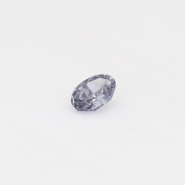 0.23 Carat oval cut GIA certified violet grey diamond
