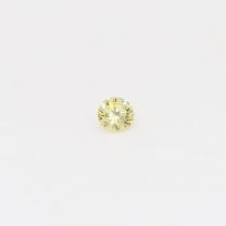 0.07 Carat round cut yellow diamond