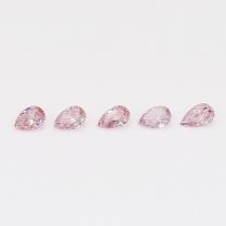 0.15 Total carat parcel of pear-cut FPP Argyle pink diamonds