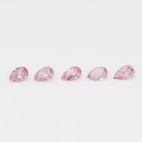 0.15 Total carat parcel of pear cut 7P/PP Argyle pink diamonds