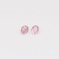 0.13 Total carat pair of oval-cut FPP Argyle pink diamonds