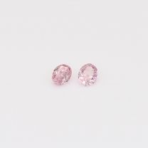 0.13 Total carat pair of oval cut 6P/PP  Argyle pink diamonds