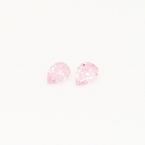 0.11 Total carat pair of pear cut 7PP Argyle diamonds