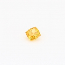 0.25 Carat cushion cut orange yellow diamond