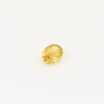 0.21 Carat oval cut orange yellow diamond