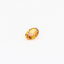 0.15 Carat oval cut orange diamond