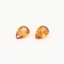 0.40 Total carat parcel of pear cut orange diamonds