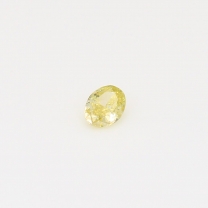 0.19 Carat oval cut yellow diamond