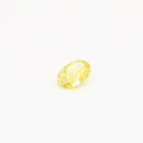 0.18 Carat oval cut yellow diamond