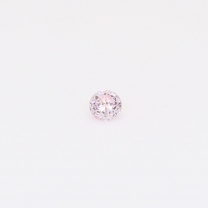 0.07 carat round-cut FPP Argyle pink diamond