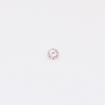 0.025 Carat round-cut FLP Argyle pink diamond