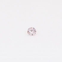 0.055 carat round-cut FLP Argyle pink diamond