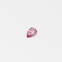 0.09 Carat pear-cut 6PP Argyle pink diamond