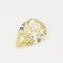 2.02 Carat pear-cut GIA certified fancy yellow diamond