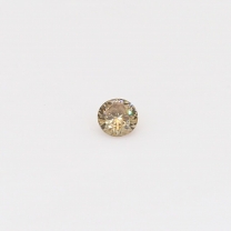 0.10 Carat round cut champagne diamond