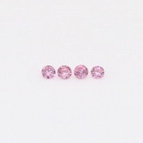 0.06 Total carat parcel of round-cut FIPP Argyle pink diamonds