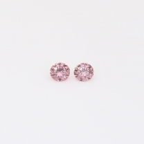0.08 Total carat pair of FIP Argyle pink diamonds