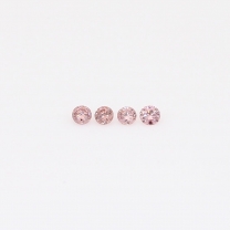 0.04 Total carat parcel of round-cut 3PR Argyle pink diamonds