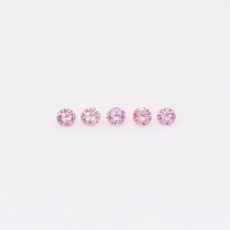 0.05 Total carat parcel of round-cut FIPP Argyle pink diamonds