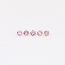 0.05 Total carat parcel of round-cut FIPP Argyle pink diamonds