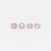 0.14 Total carat parcel of round-cut FP Argyle pink diamonds