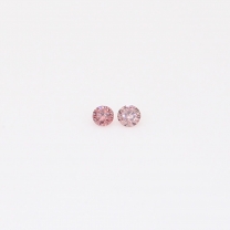 0.03 Total carat pair of round-cut 3PR Argyle pink diamonds