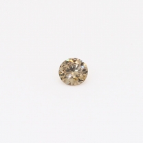 0.15 Carat round-cut champagne diamond