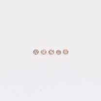 0.02 Total carat parcel of round-cut intense pink champagne diamonds