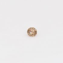 0.07 Carat round cut champagne diamond