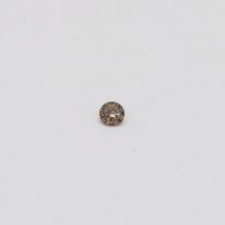 0.03 Carat round cut champagne diamond