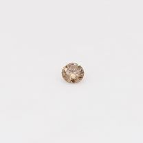 0.06 Carat round cut champagne diamond