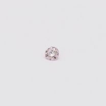 0.04 Carat Round Cut Fancy Light Pink Argyle Pink Diamond