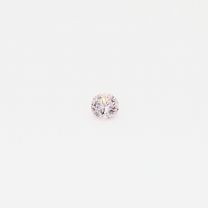 0.05 Carat round cut light pink Argyle pink diamond